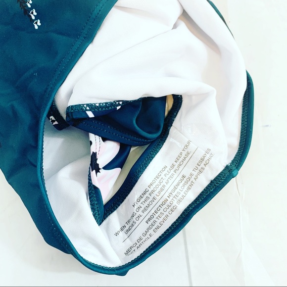 Molybell Womens One Piece Swimsuit Green Floral M - Picture 11 of 16